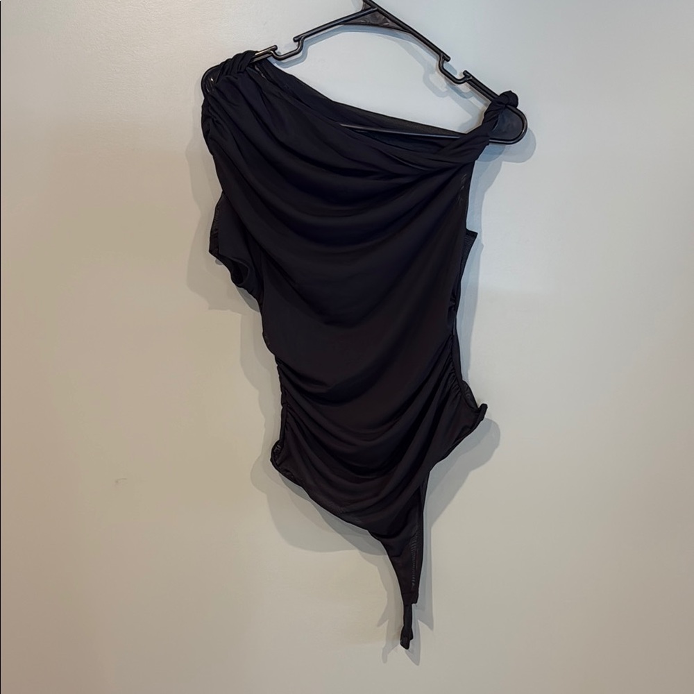 Zara Black Asymmetrical Top